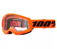 Motokrosové brýle 100% strata2 neon orange clear lens