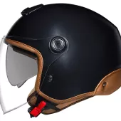 Otevřená helma s plexi NEXX Y.10 Sunny black MT camel