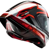 Závodní helma Alpinestars Supertech R10 Team black/carbon red/white glossy