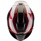 Závodní helma Alpinestars Supertech R10 Team black/carbon red/white glossy