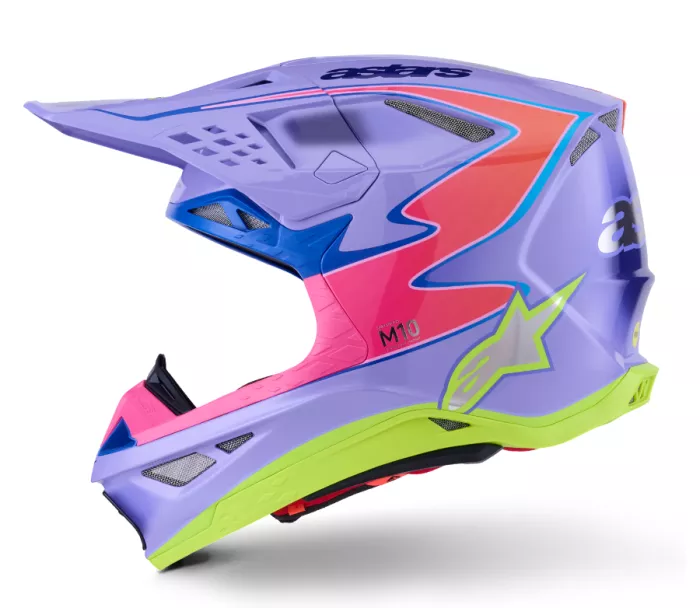 Helma na motokros Alpinestars Superetch M10 Jett Lawrence R01 purple/pink/yellow