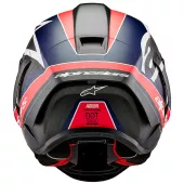 Integrální helma Alpinestars Supertech R10 Team black/carbon red fluo/dark blue matt