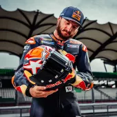 Integrální helma Alpinestars Supertech R10 Team black/carbon red fluo/dark blue matt