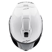 Závodní helma Alpinestars Supertech R10 Solid white glossy/black matt