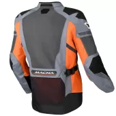 Pánská bunda na moto Macna Synchrone Night Eye grey/orange/black