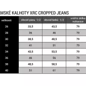 Dámské džíny na moto XRC Cropped jeans ladies blue