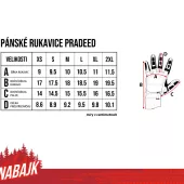 Pánské rukavice Nabajk Pradeed khaki/orange