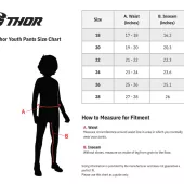 Dětské motokrosové kalhoty Thor Ridemode Menace red