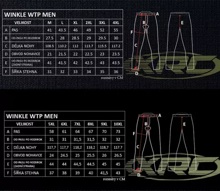 Kalhoty na moto XRC Winkle 2.0 WTP men adventure black