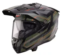 Helma na moto Caberg Tanami Ranger matt black/military green/orange