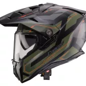 Helma na moto Caberg Tanami Ranger matt black/military green/orange