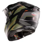 Helma na moto Caberg Tanami Ranger matt black/military green/orange