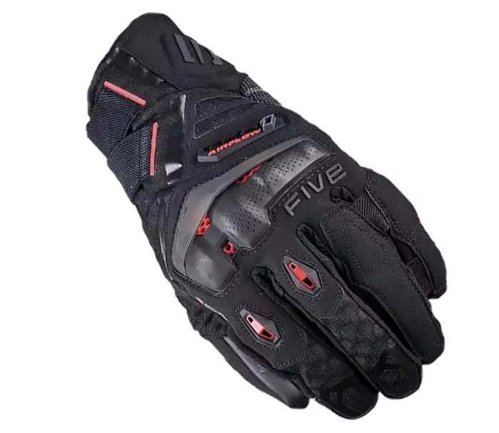 Rukavice na motorku Five TFX1 Airflow short black/fluo red