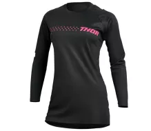 Dámský dres Thor Sector Minimal black/fluo pink