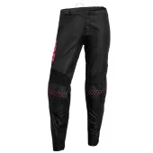 Kalhoty na motokros dámské Thor Sector Minimal black/flo pink