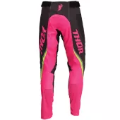 Dámské motokrosové - enduro kalhoty THOR PULSE RACEWEAR REV CHARCOAL/FLUO PINK