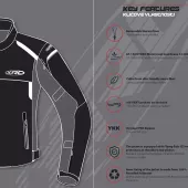 Bunda na moto XRC Totter 2.0 WTP sport black/grey/fluo