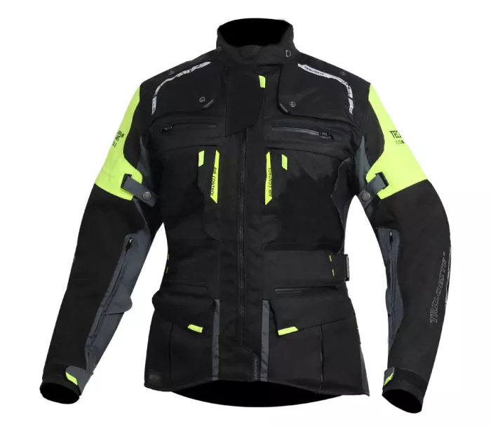 Dámská bunda na moto Trilobite Rideknow Tech-Air black/yellow fluo