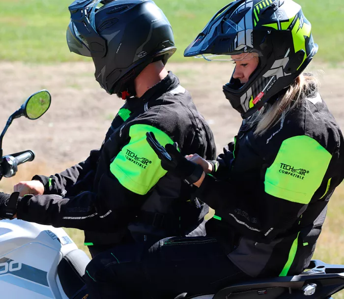 Dámská bunda na moto Trilobite Rideknow Tech-Air black/yellow fluo
