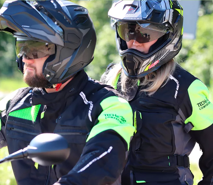 Dámská bunda na moto Trilobite Rideknow Tech-Air black/yellow fluo