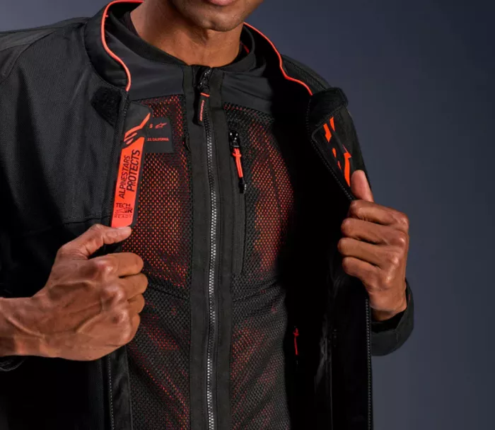 Bunda na moto Alpinestars Troop-Air Pro black/red fluo