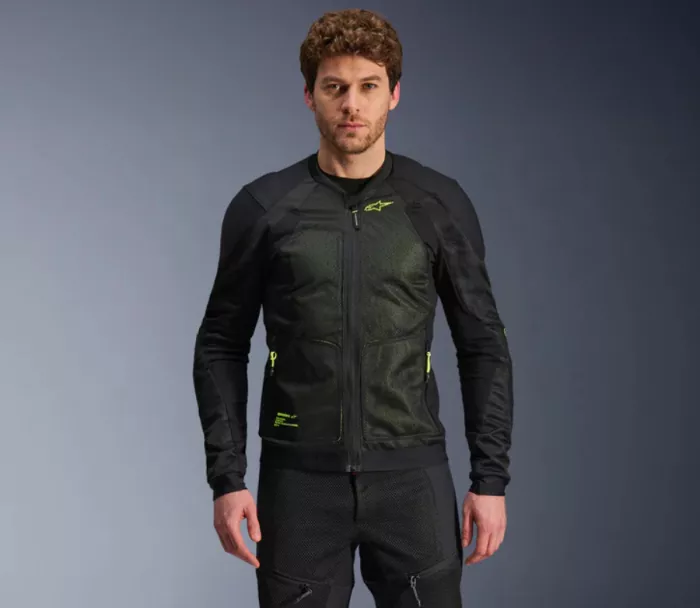 Pánská bunda Alpinestars Troop-Air dark black/fluo yellow
