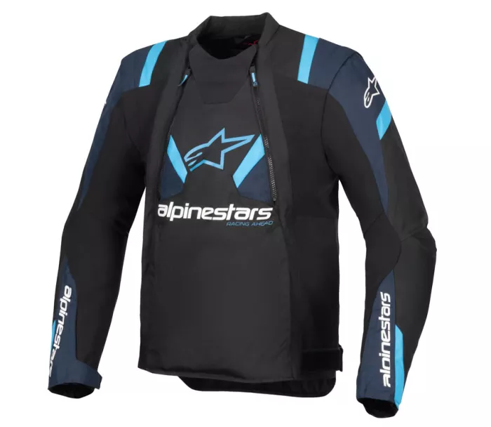 Bunda na moto Alpinestars T-Stunt black/dark blue/blithe blue