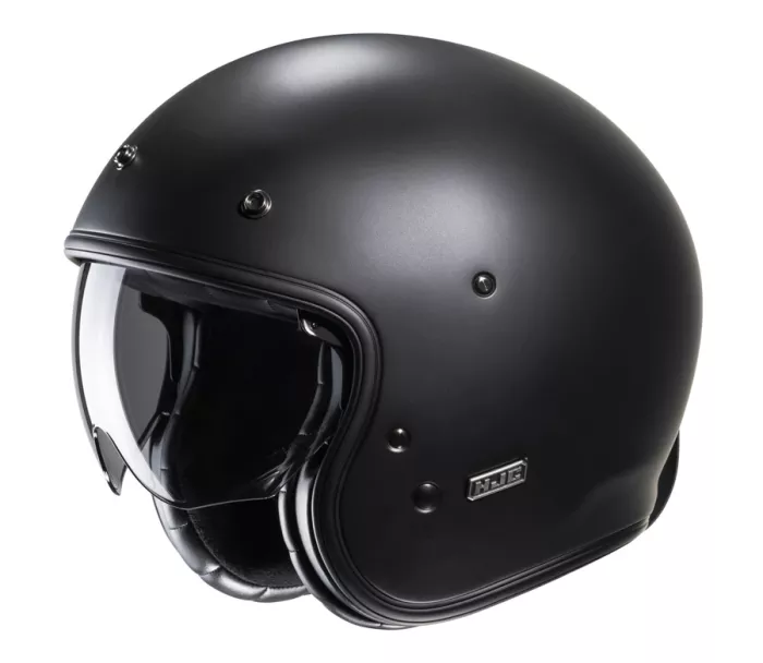 Retro helma HJC V31 Solid semi flat black