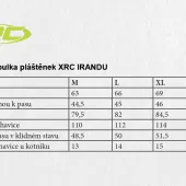 Pláštěnka XRC 21103 Irandu black/yellow fluo