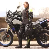 Dámské kalhoty na motorku XRC Winkle WTP blk/grey/fluo