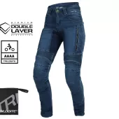 Dámské kalhoty Trilobite Parado doublelayer AAAA slim fit jeans blue level 2 (prodloužené)