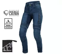 Dámské kalhoty Trilobite Parado doublelayer AAAA slim fit jeans blue level 2 (prodloužené)