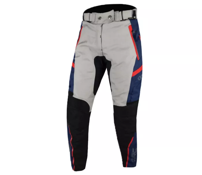 Dámské kalhoty na moto XRC Winkle 2.0 WTP adventure grey/black/blue