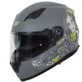 Helma na moto XRC Cobra king matt grey/fluo