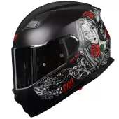 Helma na moto XRC Cobra king matt black/red