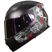 Helma na moto XRC Cobra king matt black/red