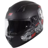 Helma na moto XRC Cobra king matt black/red