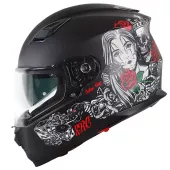 Helma na moto XRC Cobra king matt black/red