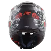 Helma na moto XRC Cobra king matt black/red