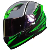 Helma na moto XRC Merchi R black/green/grey