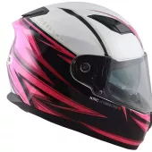 Helma na moto XRC Merchi R black/pink/white