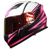 Helma na moto XRC Merchi R black/pink/white