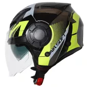 Helma na moto XRC Metric 2.0 black/fluo