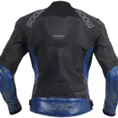 Kožená bunda na moto XRC Moos blk/blue/grey