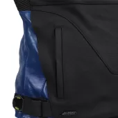 Kožená bunda na moto XRC Moos blk/blue/grey