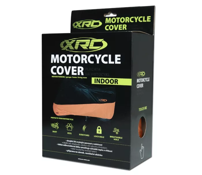 Plachta na motorku XRC Indoor black/orange vel. L