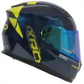 Helma na motorku XRC Pure GP 6 blue/yellow fluo