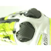 Rukavice na moto XRC RUN 1/2 WHT/FLUO/BLK