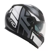 Helma na motorku XRC Silverstone matt black/grey/white