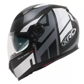 Helma na motorku XRC Silverstone matt black/grey/white